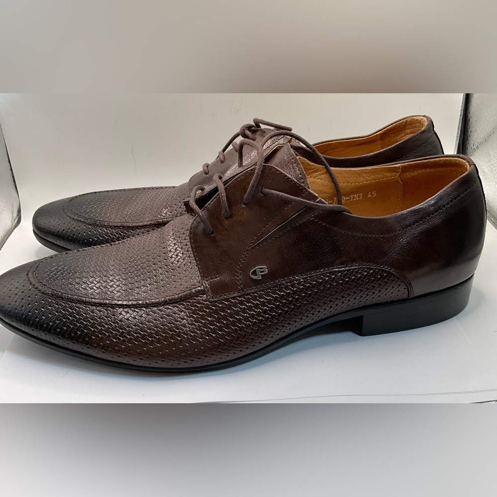 Cosottinni black brown Ombre Leather Oxfords lace up   Size 11 narrow